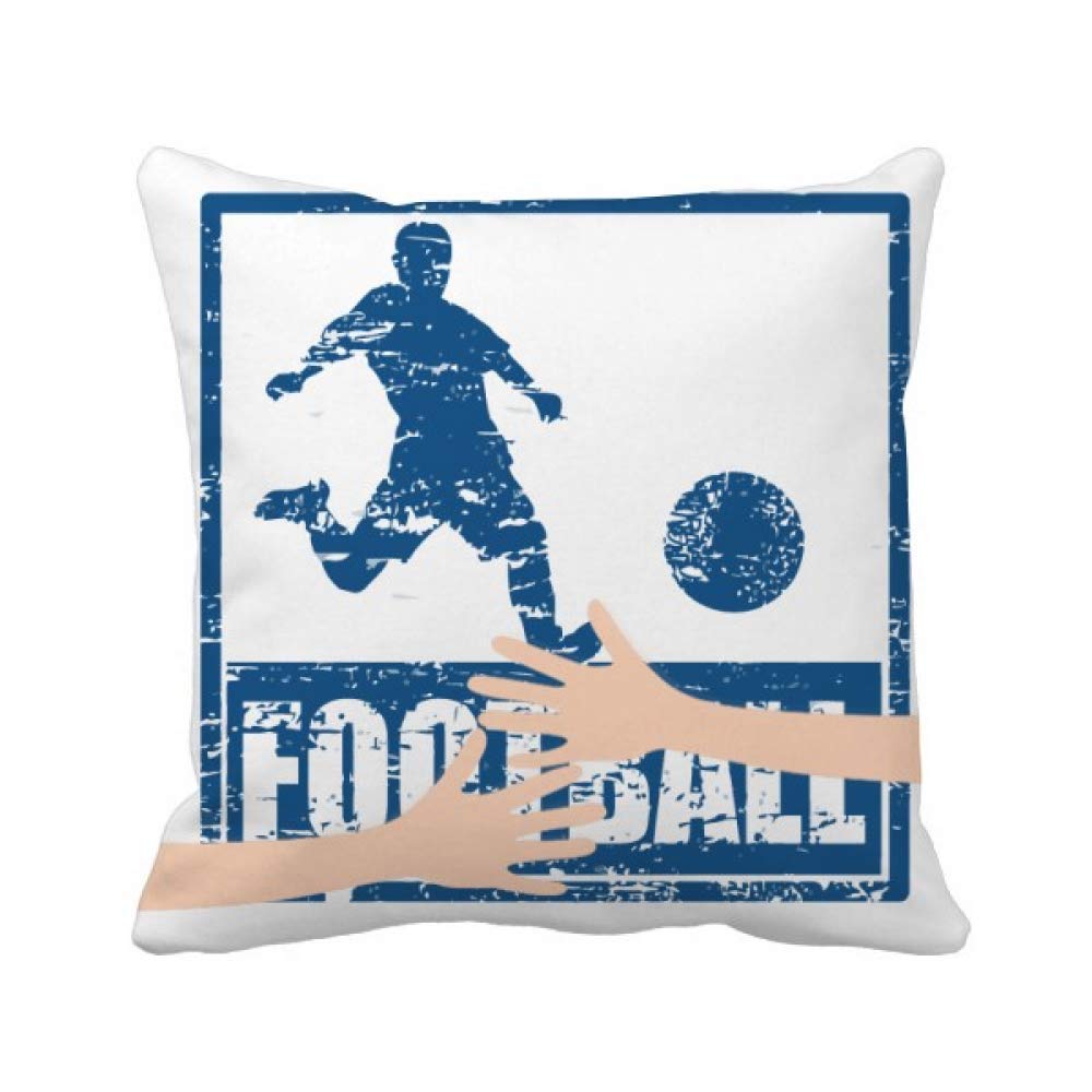 Coussin de football bleu pour revitaliser la décoration d'une chambre