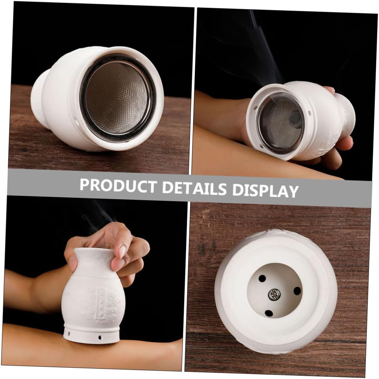 Portable Moxa Burner Box Set Gua Sha Therapy Tool for Home Use Moxa Cone Burner and Cupping Therapy