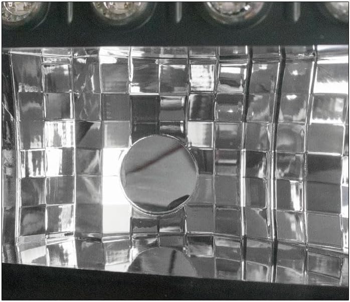 LED DRL Headlights Lamps Black Compatible with 1999-04 F-250 F-350 F-450 Super Duty/2000-04 Excursion