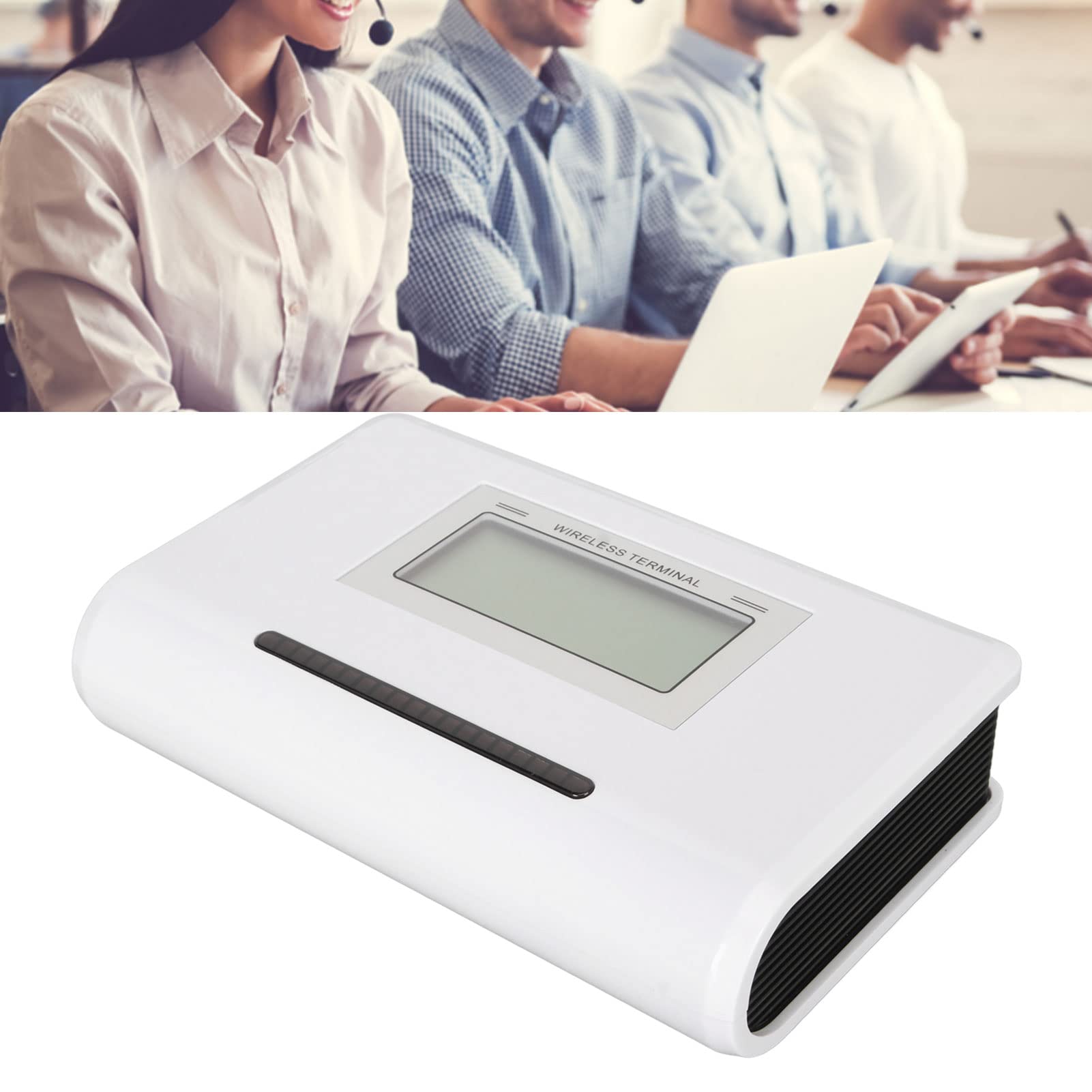 Naroote gsm Desktop Llamador, ID de Señal de Recepción de Recepción de Banda Cuádruple de 100-240 V (Enchufe de la UE)