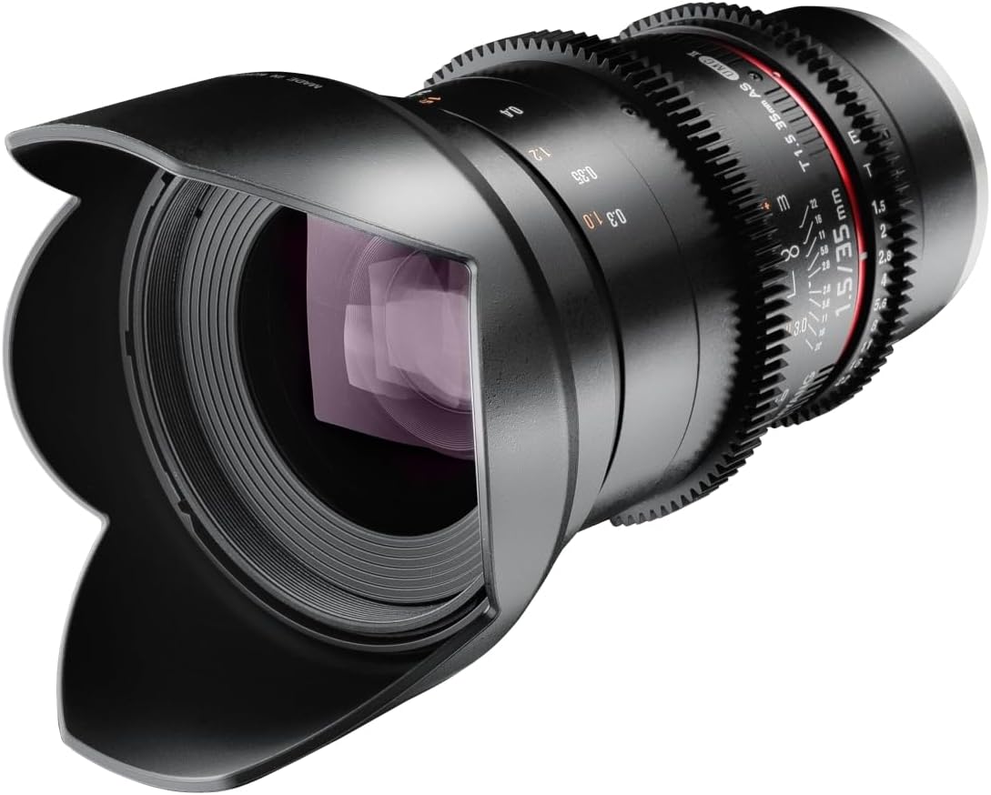 Samyang 35 mm T1.5 VDSLR II Manual Focus Video Lens for Sony E-Mount Camera