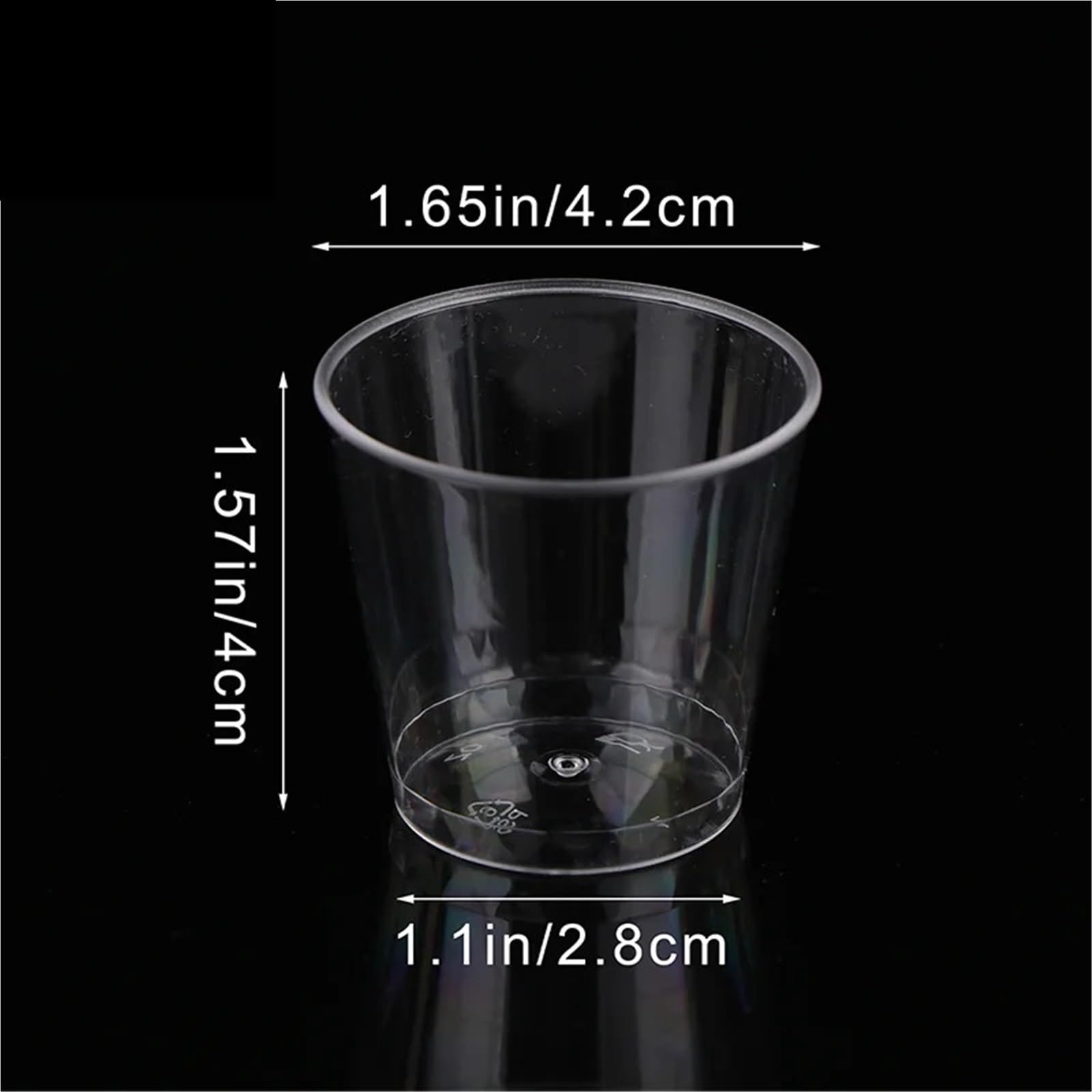 100 Stück 30 ml transparenter Mini-Kunststoffbecher für Party & mehr | Picknick im Freien, Geburtstag, Küche, Party, Schnapsgläser, Gelee-Becher, Geschirr, Verkostung