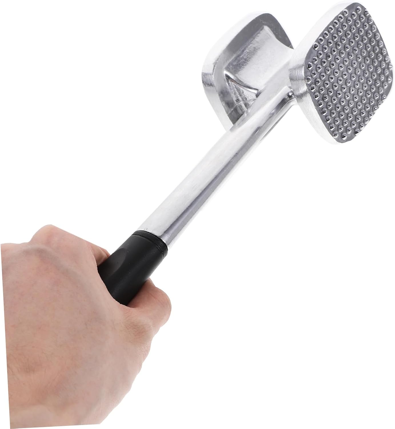 Dual-sided Meat Hammer Aluminum Kitchen Mallet Tool Meat Shredder for Home and Kitchen