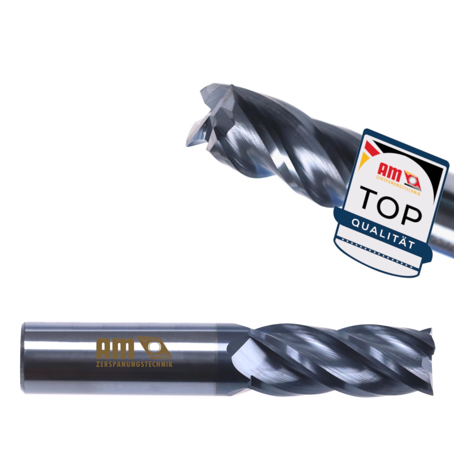 Fresa de extremo VHM | Fresa VHM de alta calidad | TiAlN HPC | Disponible en tamaños Ø 1 – 20 mm – Ø 8 x 50/150 mm vástago Ø 8 mm