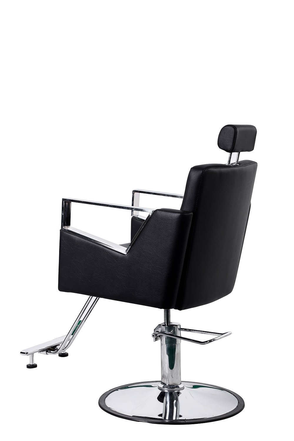 Danyel Beauty Profession Black Recline Hydraulic Barber Styling Chair (Round Base)