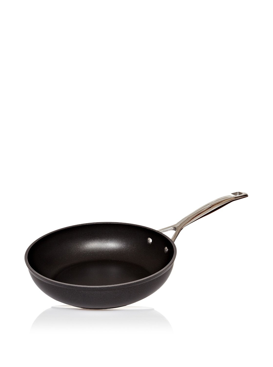 Le Creuset Black Toughened Non-Stick Frying Pan With Lid, Cast Aluminium, 26 Cm