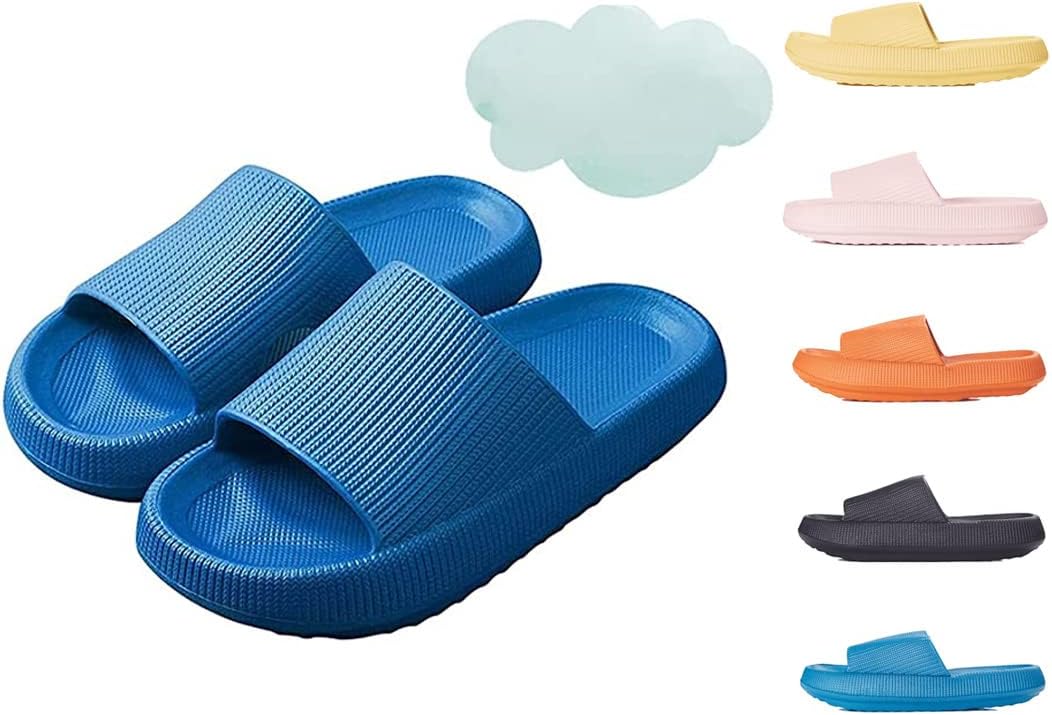 Cloud Sliders for Women and Men Non-Slip Quick Dry Shower Pillow Slippers, Cozislides Original Super Soft Home Slippers