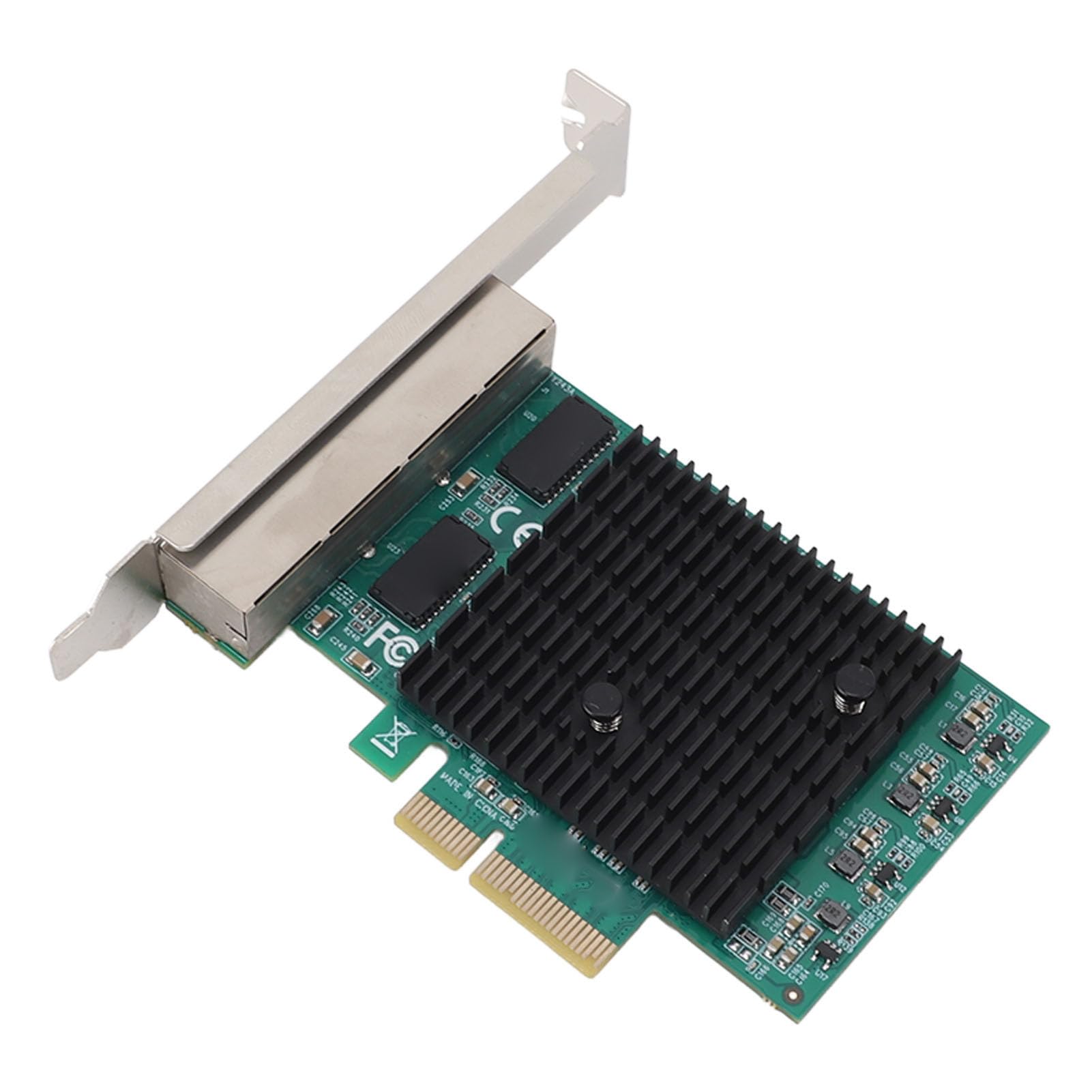 Carte Ethernet PCIe, Carte Réseau PCIe Adaptateur Ethernet PCI Express Carte Réseau PCIe Gigabit Professionnelle 8125B Carte Réseau à Câble en Cuivre 4 Ports 2,5G pour PC pour