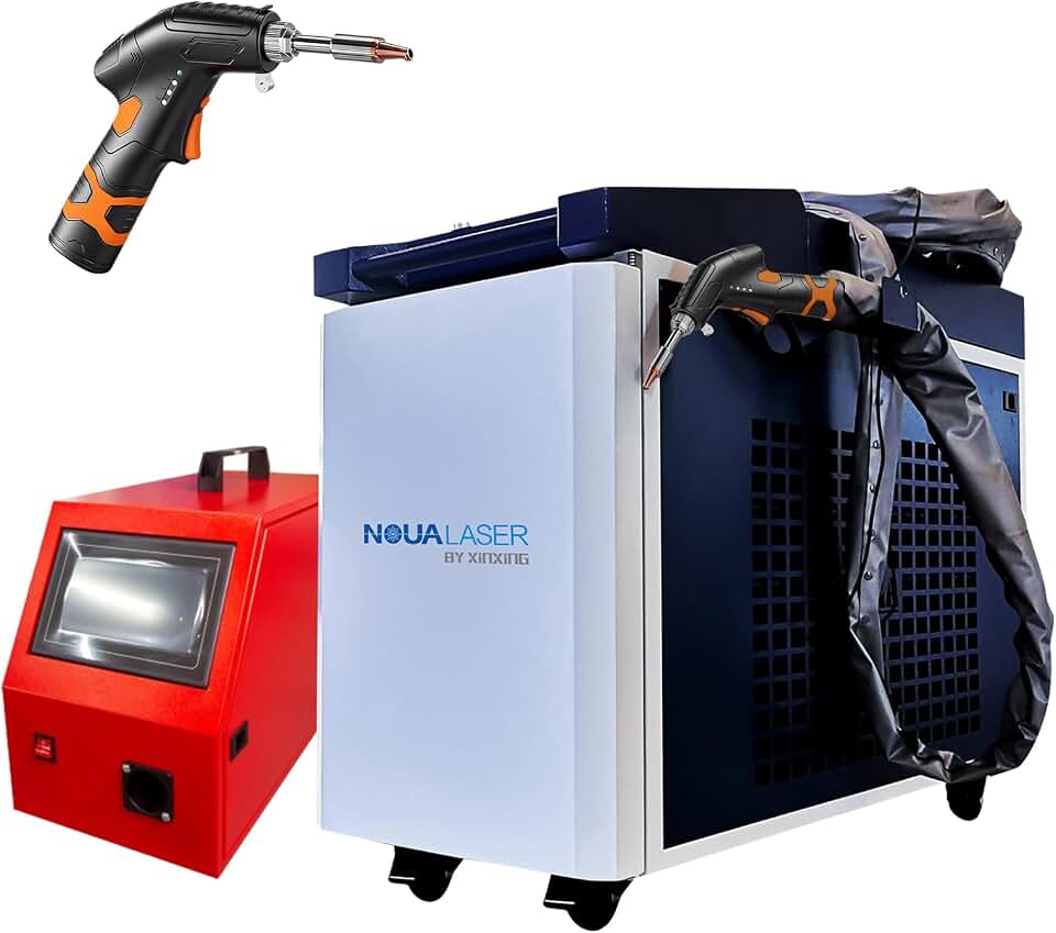 Raycus 2000W 4-in-1 Handheld Laser Welding Machine, Laser Welder, Laser Cutter & Laser Cleaner with Auto Wire Feeder, Welding Torch & OD7+ Glasses for Stainless Steel Aluminum & Metals, Tax-inclusive