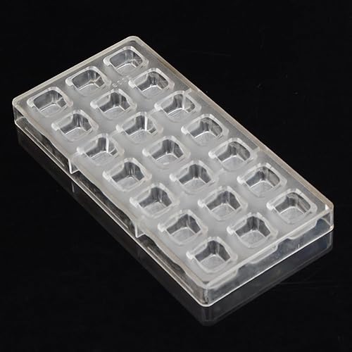 Miniatura 4 de Grainrain Molde de chocolate cuadrado molde de barra de chocolate de policarbonato molde dulces pastelería herramientas de plástico duro