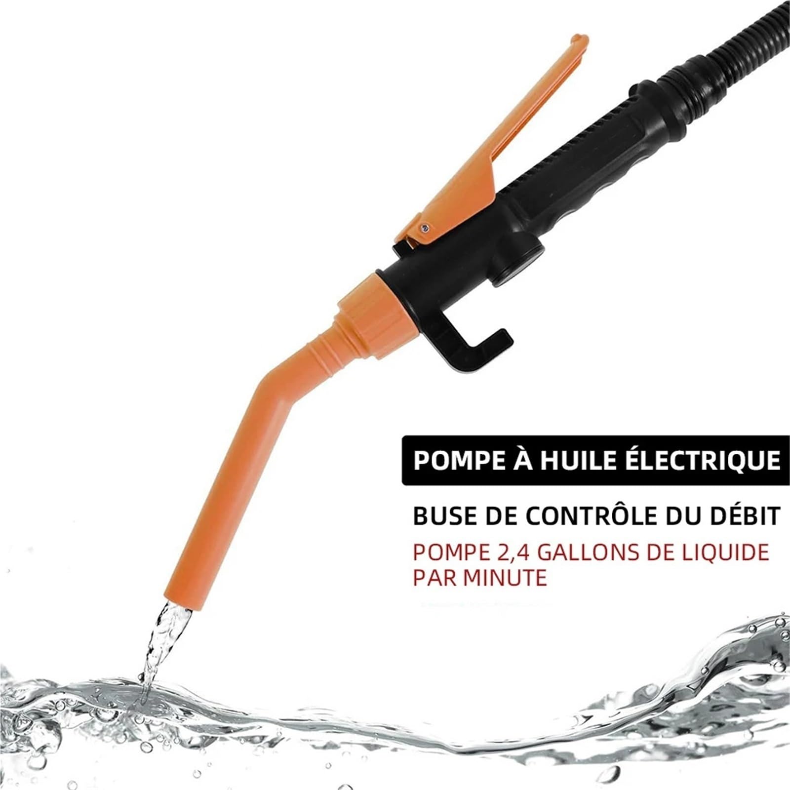 Pompa del Carburante Diesel Cars Trucks Gas Water With Hose | 12V Elettrico Gruppo pompa carburante