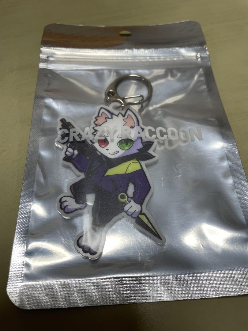 Amazon.co.jp: crazyraccoon キーチェーン Ras ラス アクリル