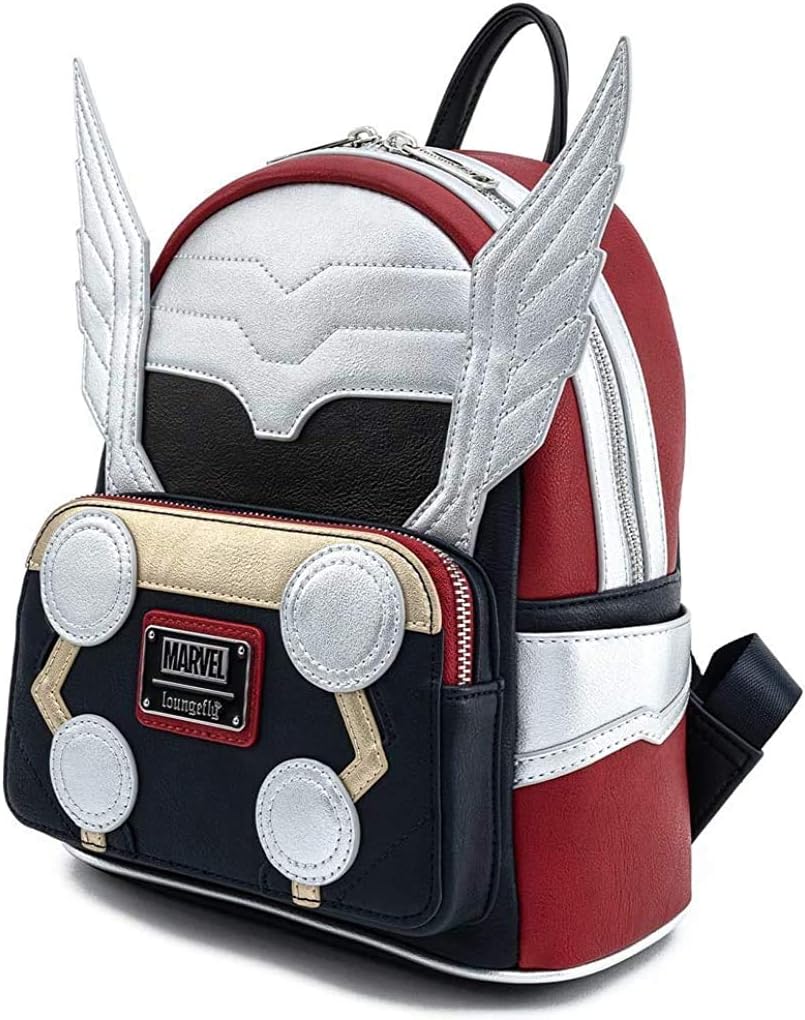 Loungefly Marvel Thor Classic Cosplay Womens Double Strap Shoulder Bag Purse - Image 4
