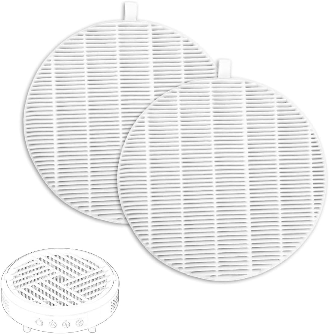 2 Pack Nail Dust Collector Filter Replacement Compatible with Melody Susie, Dusts Collectors, White Nail Dust Collectors Filter for Home and Nails Salons