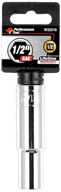 Soquete Profundo de 6 Pontas Performance Tool W32332, Encaixe de 12,7 mm (1/2 pol.), 2,54 cm (1 pol.)