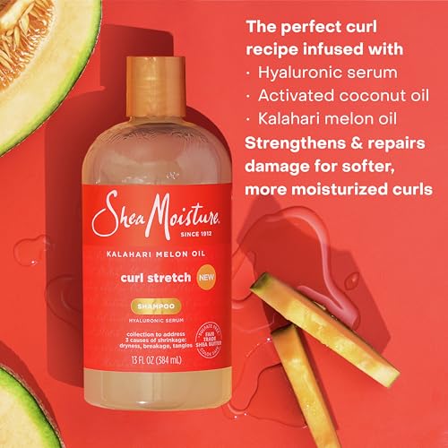 Shea Moisture Curl Stretch Shampoo Kalahari Melon Oil 13oz - image 7