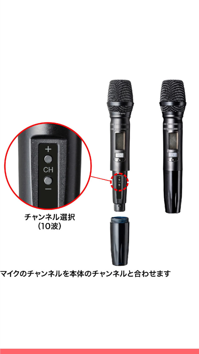 Amazon.co.jp: サンワサプライ ワイヤレスマイク付き拡声器スピーカー
