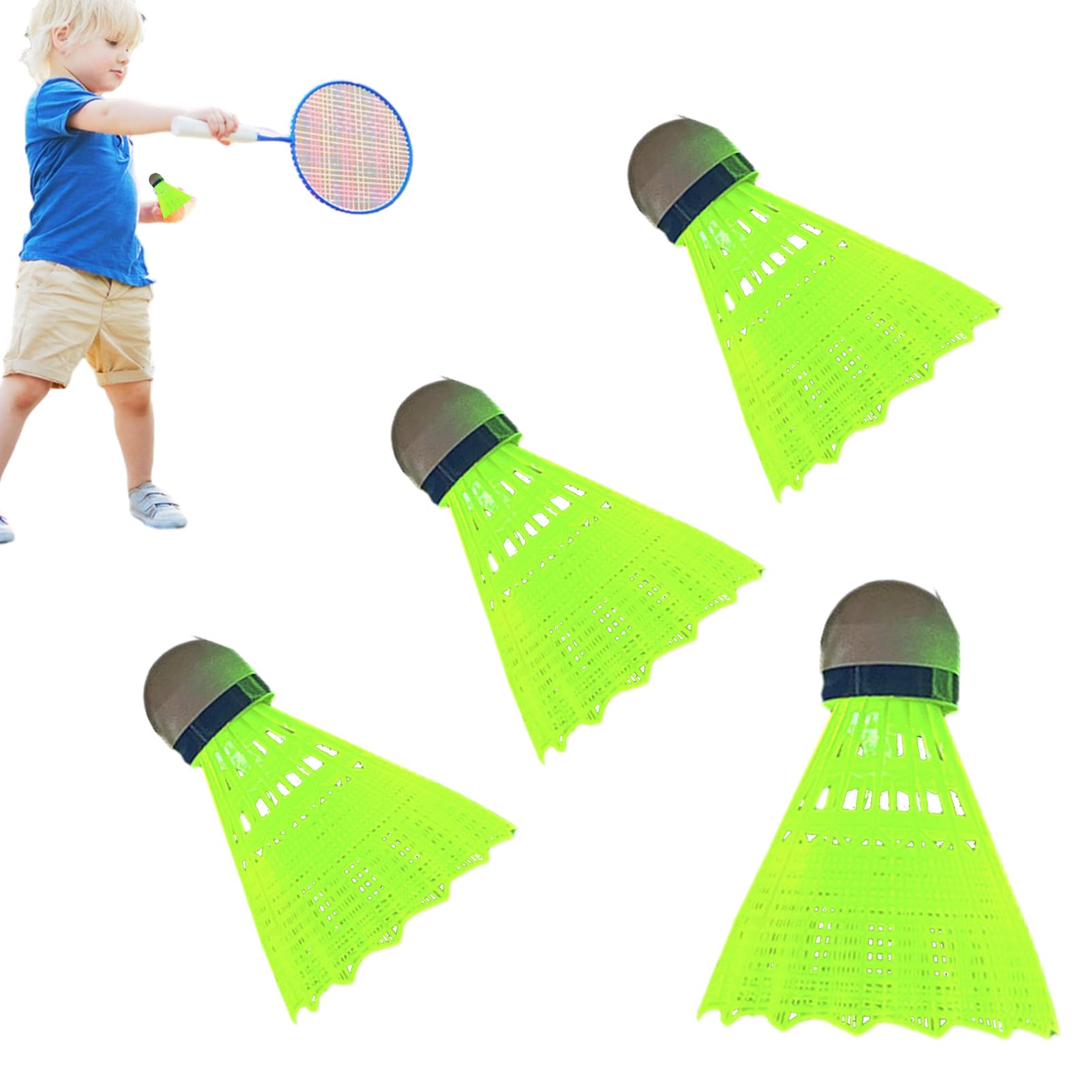 Balles De Badminton Lumineuses LED - Lot De 3 Ou 4 - Volants Stables Avec Éclairage Pour Jeu Intérieur Et Extérieur