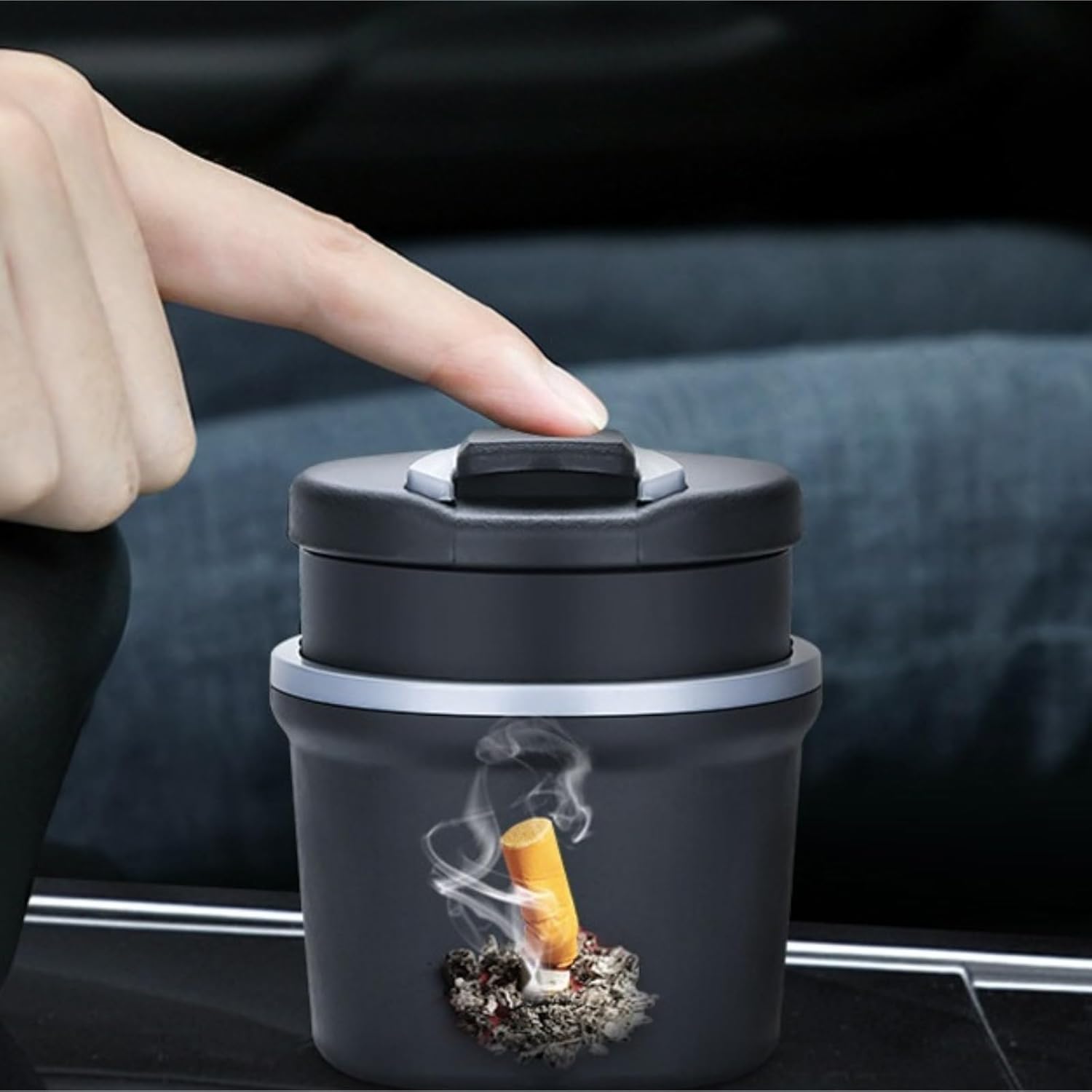 1PCS Car Ashtray Garbage Coin Storage Cup Container Cigar Ash Tray Styling Universal Size Ashtray Cup