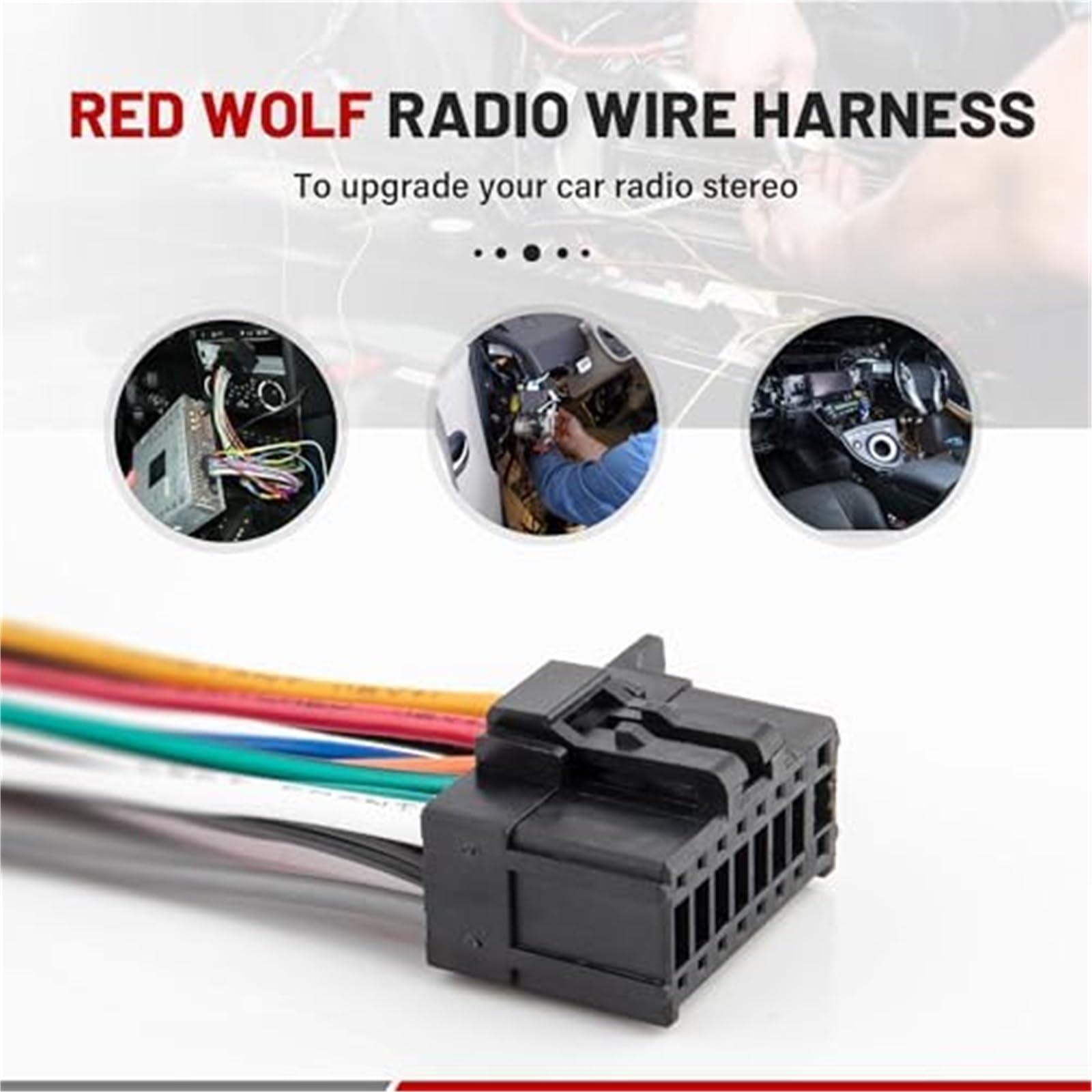 16-stykowa wiązka przewodów radia stereo, do radia Pioneer DEH AVH AVIC MVH FH SPH wZłącze Butt Kabel adaptera anteny samochodowej