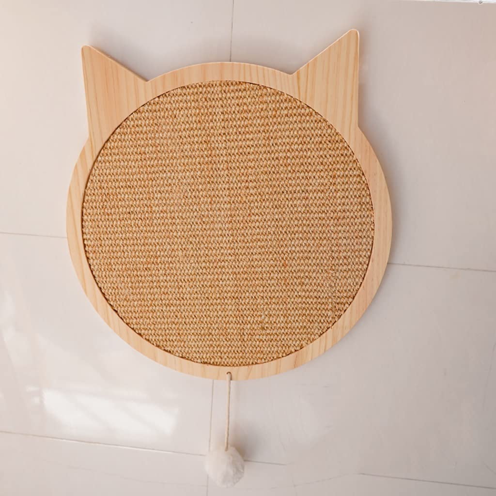 Tiragraffi Cartone Per Gatti Tiragraffi Per Gatti Tiragraffi A Parete Tiragraffi Per Gatti In Legno Tiragraffi Per Gatti A Forma Di Gatto Con Pad In Sisal E Ventosa Tiragraffi Per Gatti(29*32cm)