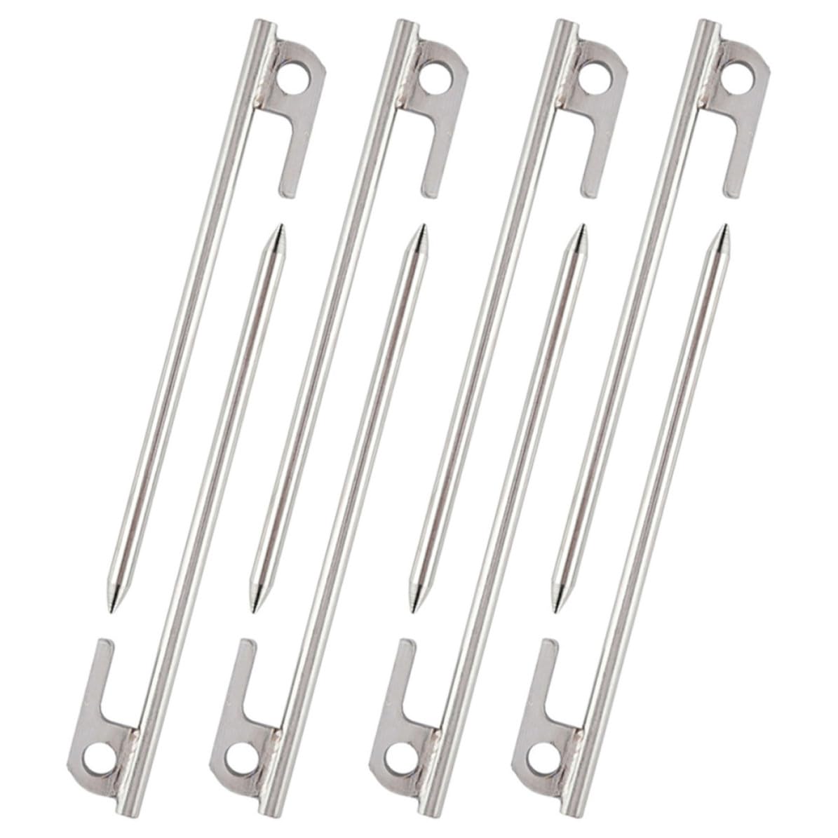 8 Stück Edelstahl Zeltheringe 30cm für Camping und Bodenanker