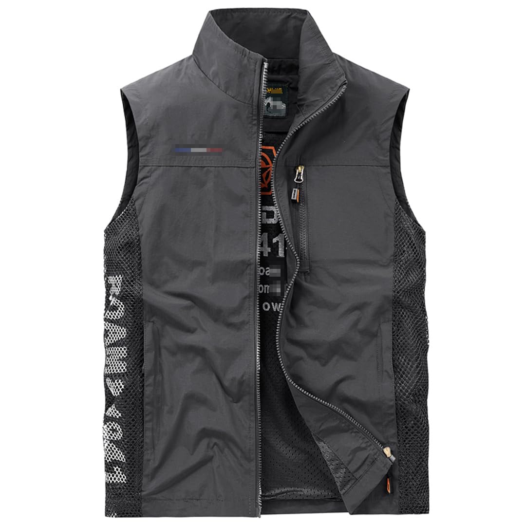 Gilet Da Uomo Estivo Traspirante Alpinismo Escursionismo Pesca Senza Maniche Fitness Jogging Gilet Sportivo
