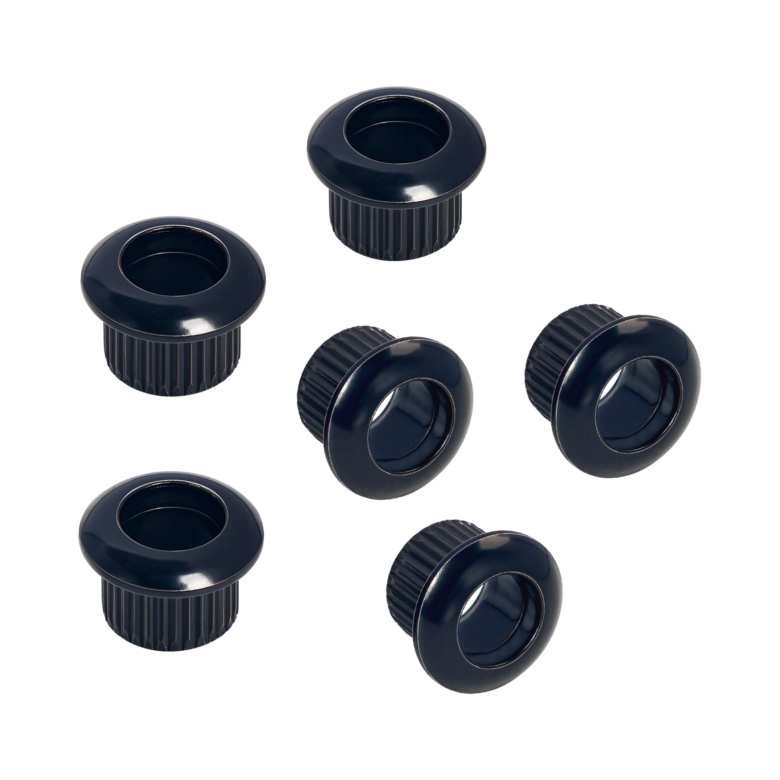 Banworks Guitar Tuning Peg Conversion Bushing Guitar String Tuning Machine Washer Adapter Ferrules 6mm to 8mm Pack of 6 JT/XNZT-01 Black - Image 4