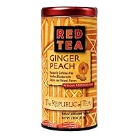 Vista 4 de The Republic of Tea Republic Red Chai - Té de hierbas de rooibos rojo, 50 bolsas de té, en un lata