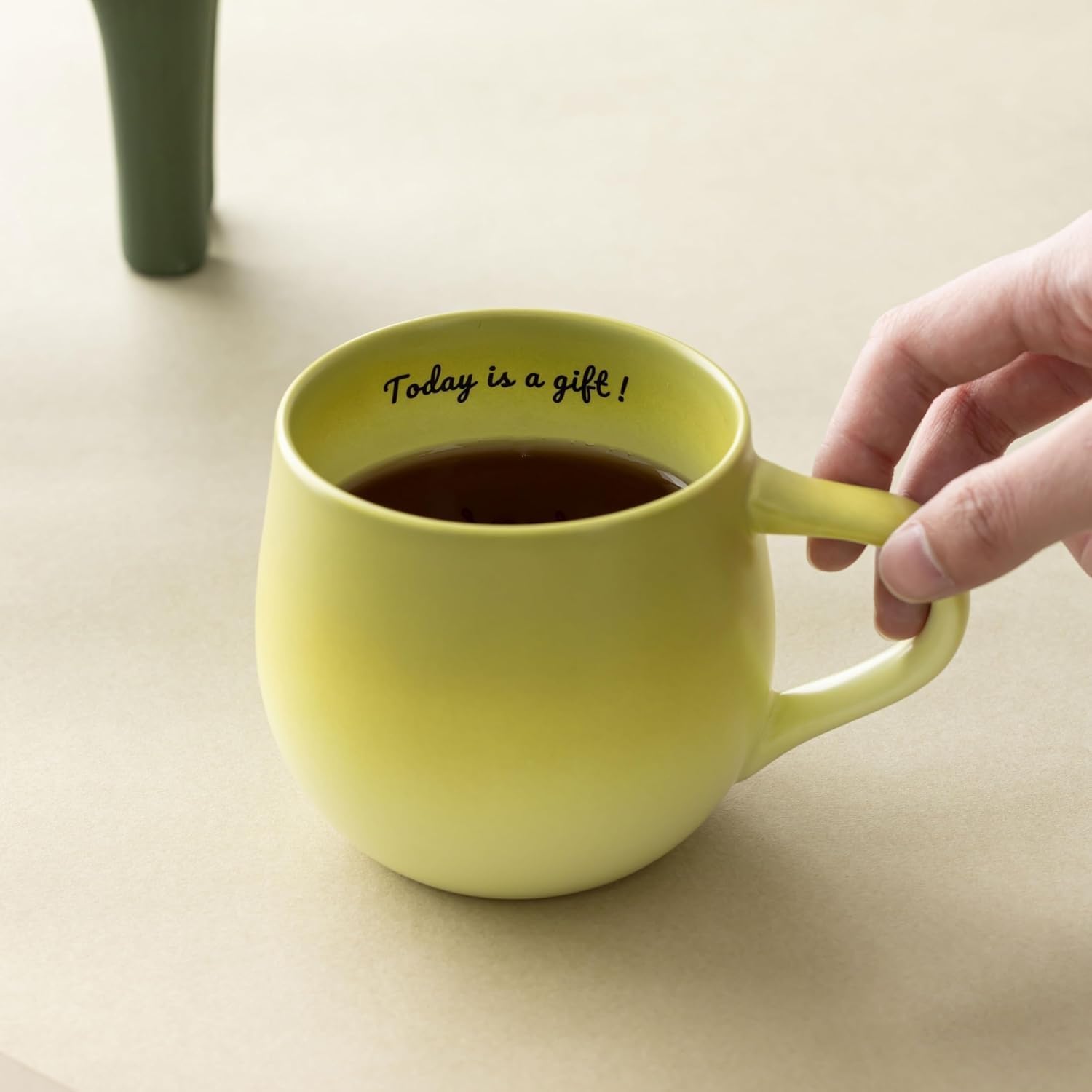 Cute Green Panda Mug, 12 oz Inspirational Gift for Women image 5
