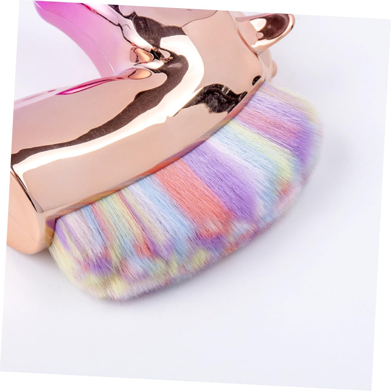 Healeved 9 Piezas Cepillo De Uñas De Unicornio Cepillo Para Polvos Sueltos Arte De Uñas Con Pincel Striper Base De Maquillaje Cepillo De Uñas De Acrílico Makeup Sol Rojo Brocha Para Polvos