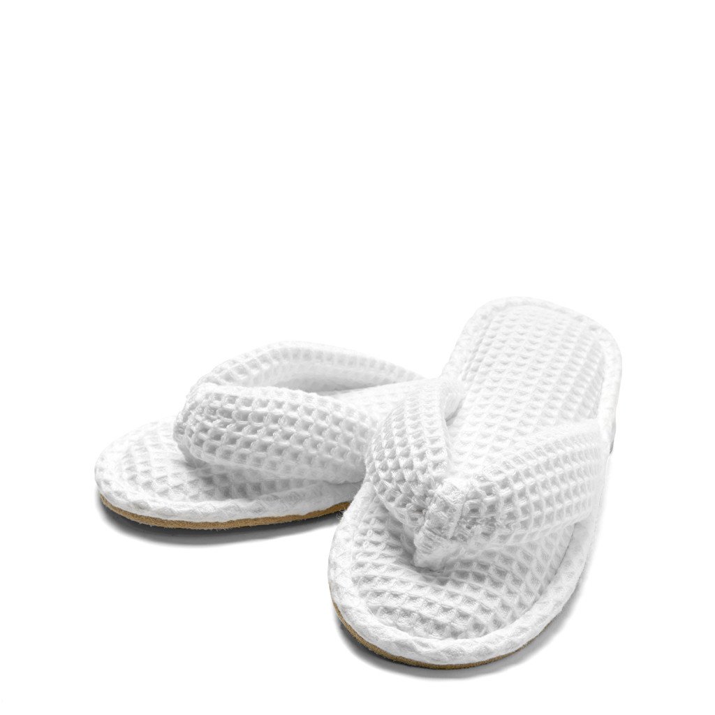 Waterworks Waffle Small Unisex Slippers in White