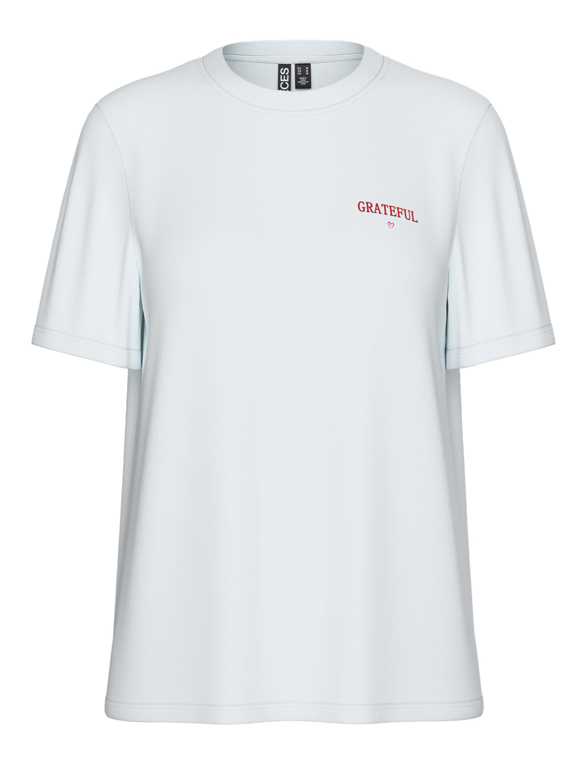 PIECES Pctaya SS Printed T-Shirt Pwp JRS BC, Bright White, S