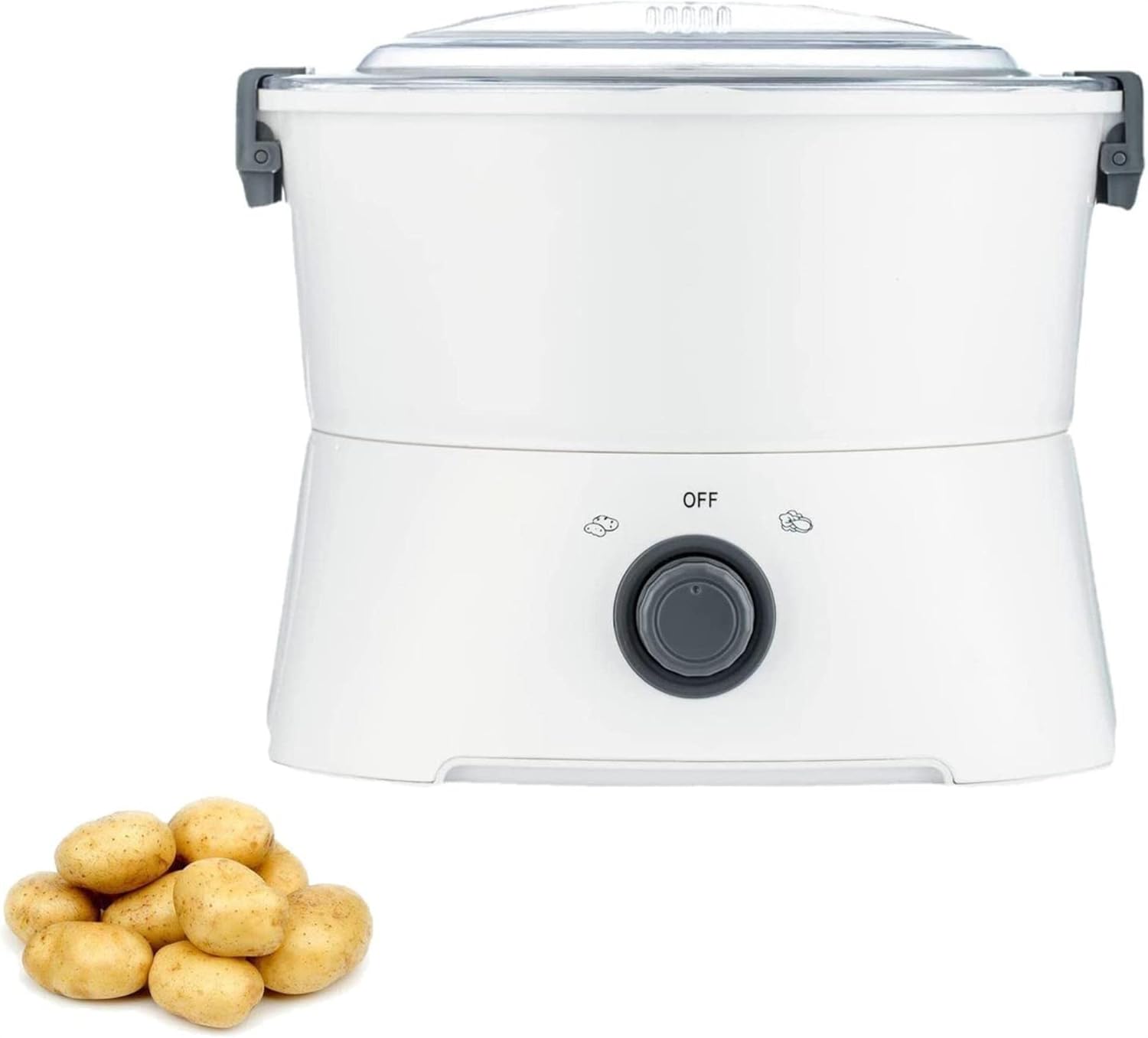 Automatic Potato Peeler, Electric Multifunction Dehydrator Peeler Machine, One-Touch Start, Easy to Operate for Kitchen Fruits Vegetables