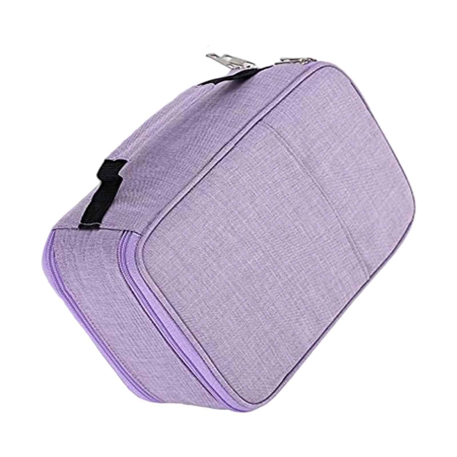 PURPLELILY Astuccio con 300 scomparti, grande capacità, per matite colorate, organizer per matite colorate, Viola, Bellezza di massa