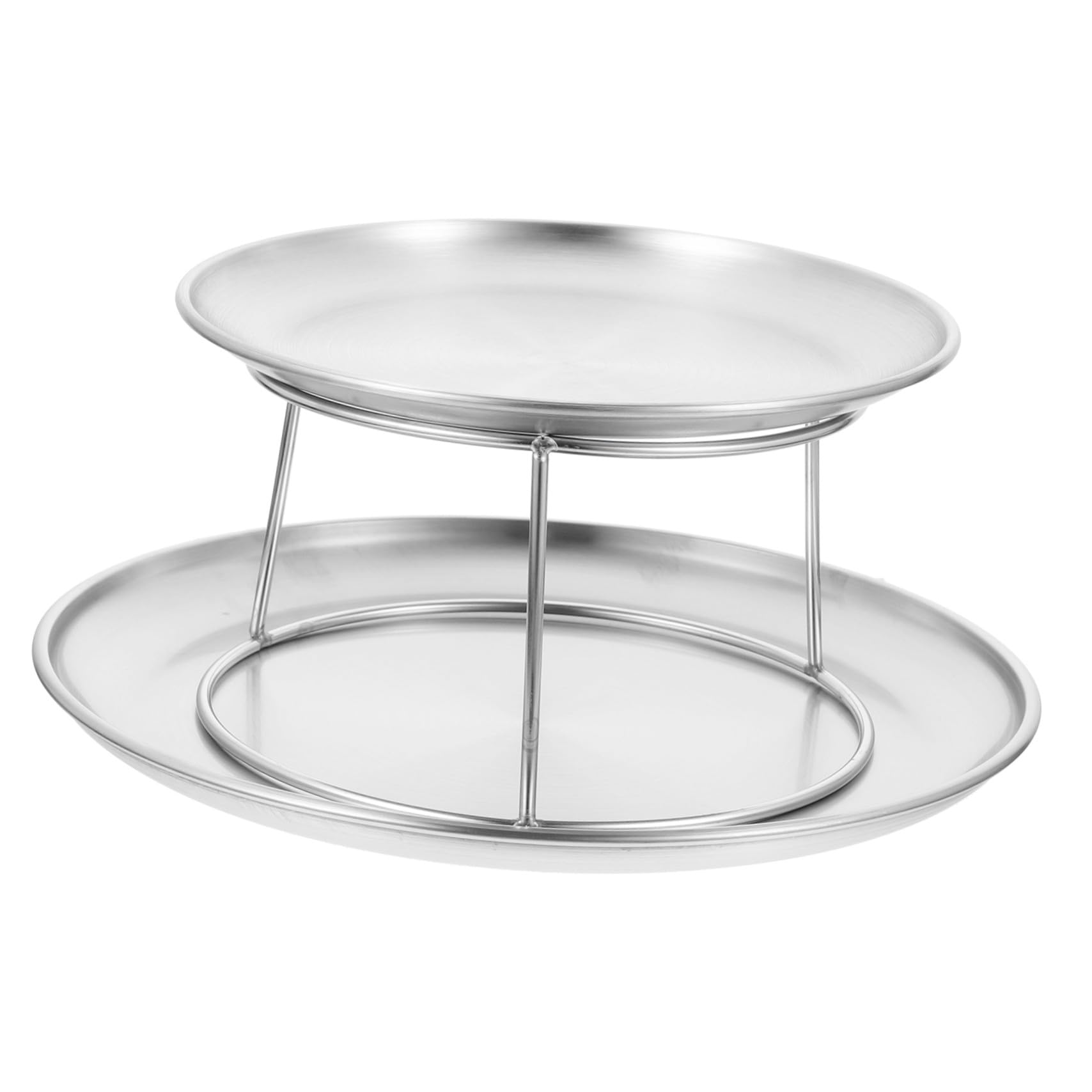 Vassoio Portata in Acciaio Resistente per Dolci e Antipasti Supporto Elegante per Buffet Feste e Dessert per Frutta e Snack