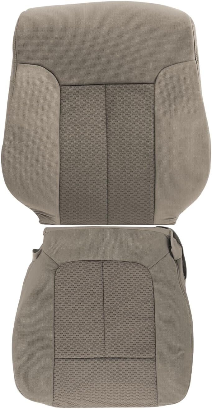 U.S.AutoSeatCover 2011 2012 2013 2014 Compatible Compatible withd F-150 Front Driver Passenger Cloth Seat Cover Adobe Tan
