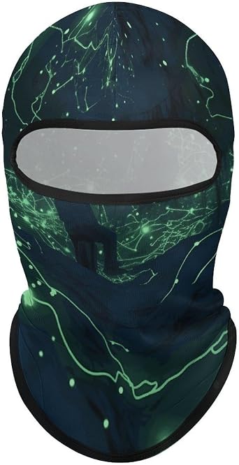 Balaclava Face Mask Ski Mask - Red Dragon Fruit Pattern Full Face Cover Winter Neck Gaiter for Men & Women