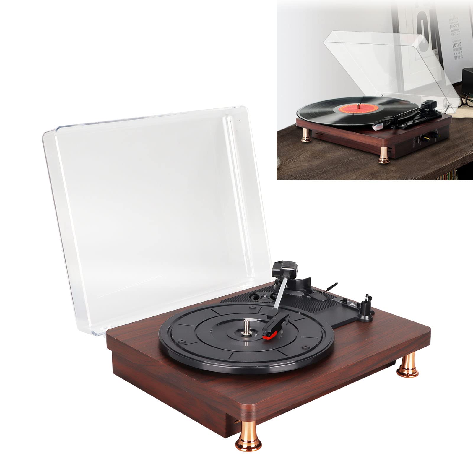 Wielofunkcyjny gramofon 100-240V (wtyczka EU)