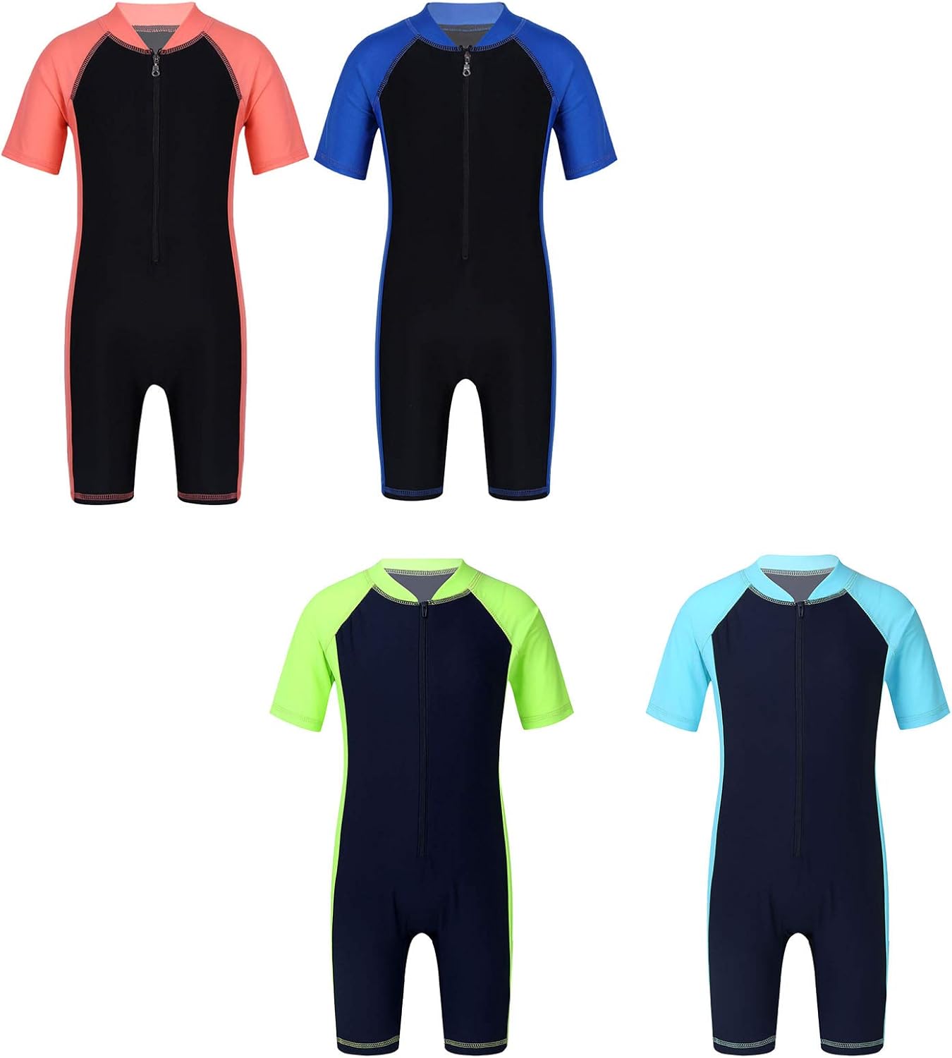 Iiniim Jungen Badeanzug Einteiler - UV-Schutz Schwimmanzug Mit Reißverschluss