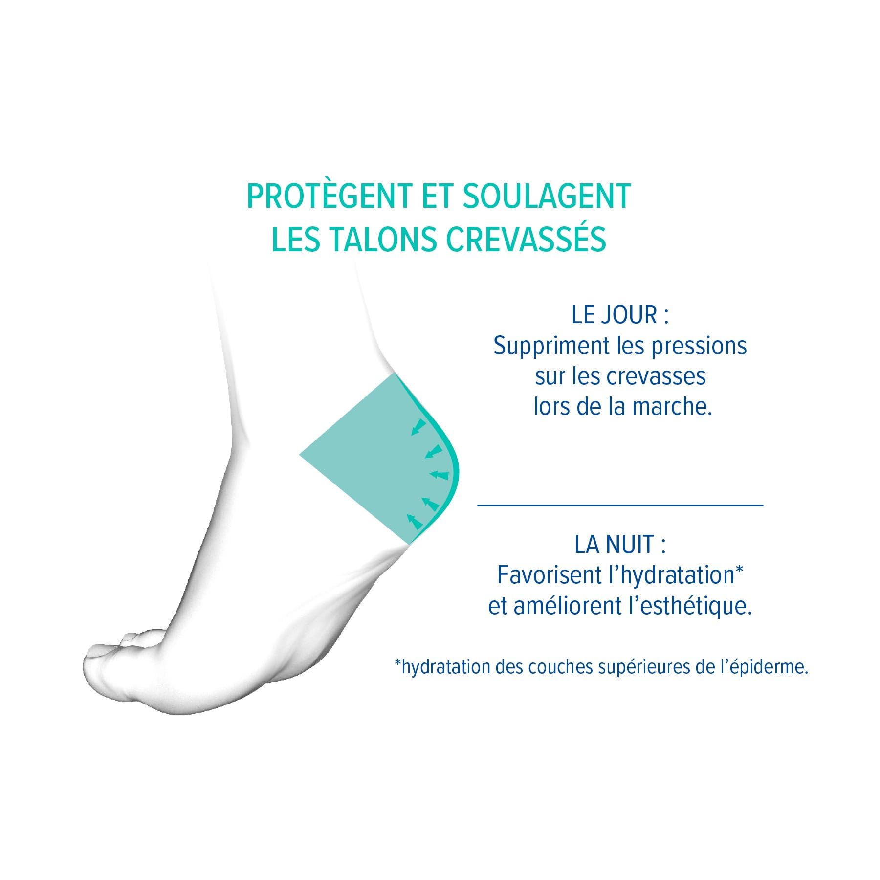Epitact | Protections Anti-Crevasse Talon | Talons fendillés, Crevasses Douloureuses | Protègent et Soulagent les Crevasses, Hydratent les Talons en Continu | Confort & Finesse | Innovation Française
