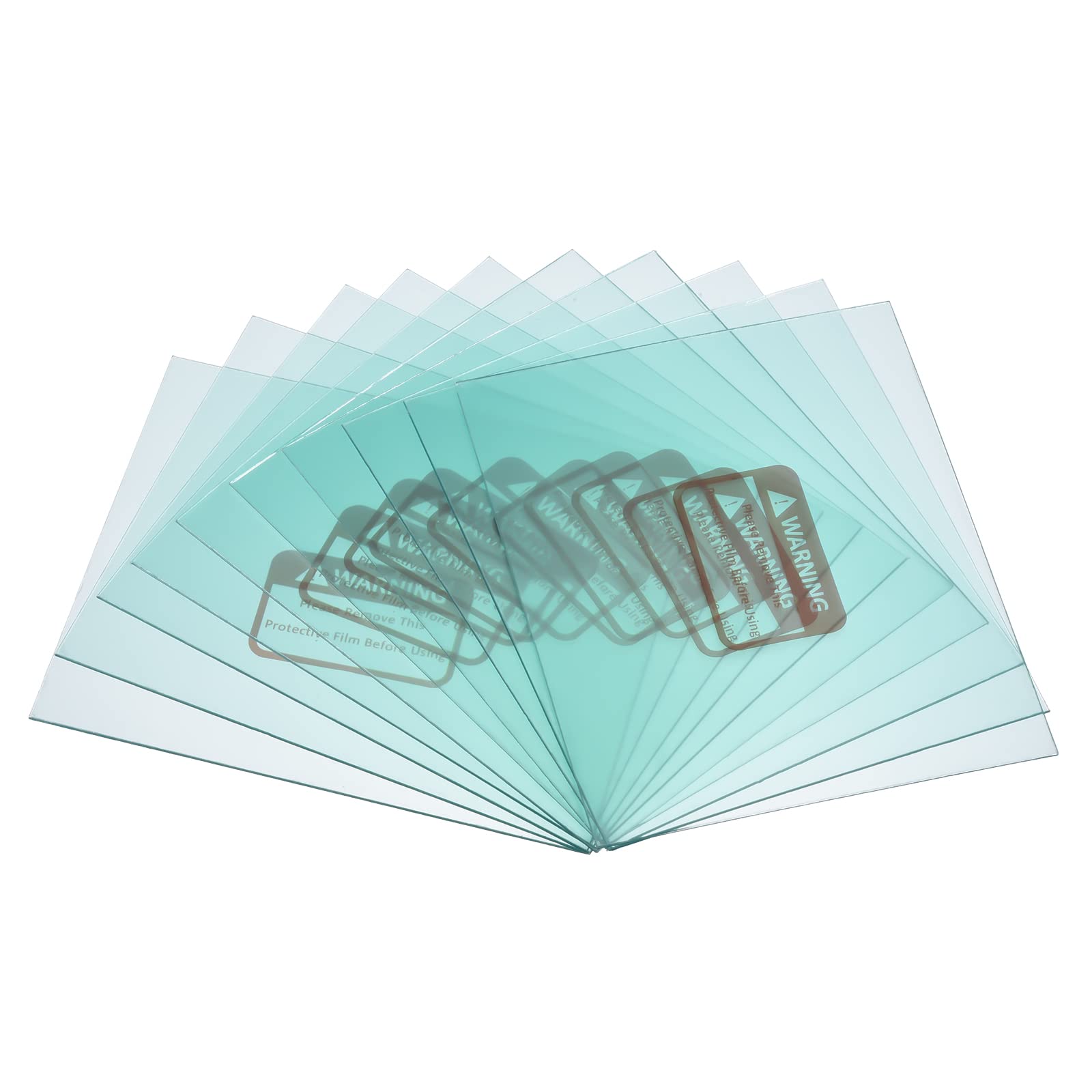 PATIKIL 4.3 x 3.5 Inch Welding Protection Lens, 20 Pack Transparent Right Angle Protective Replacement for Solar, Clear