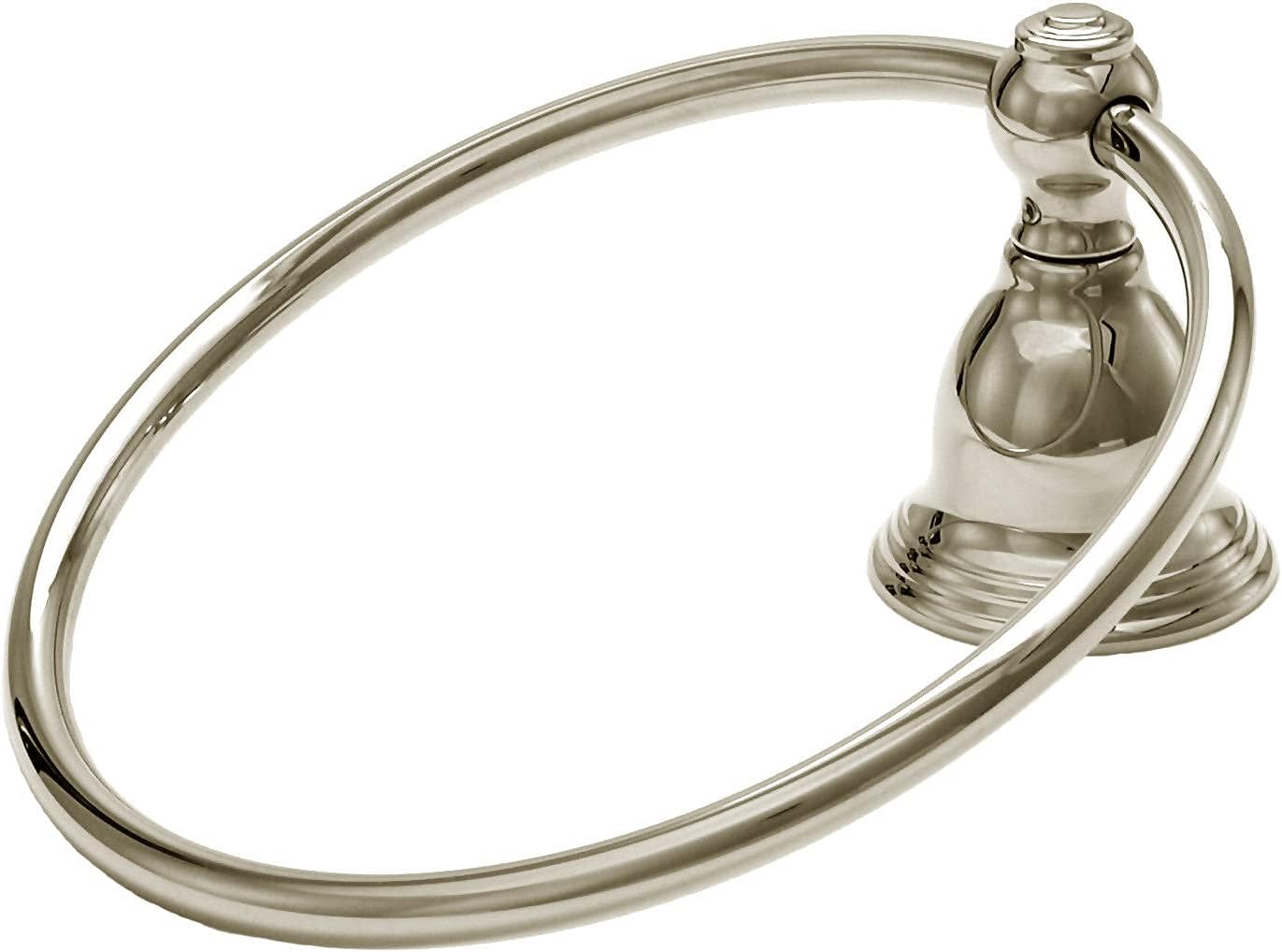 Westbrass 2853-26 Wall Mount 8" Towel/Robe Ring in Polished Chrome - - 