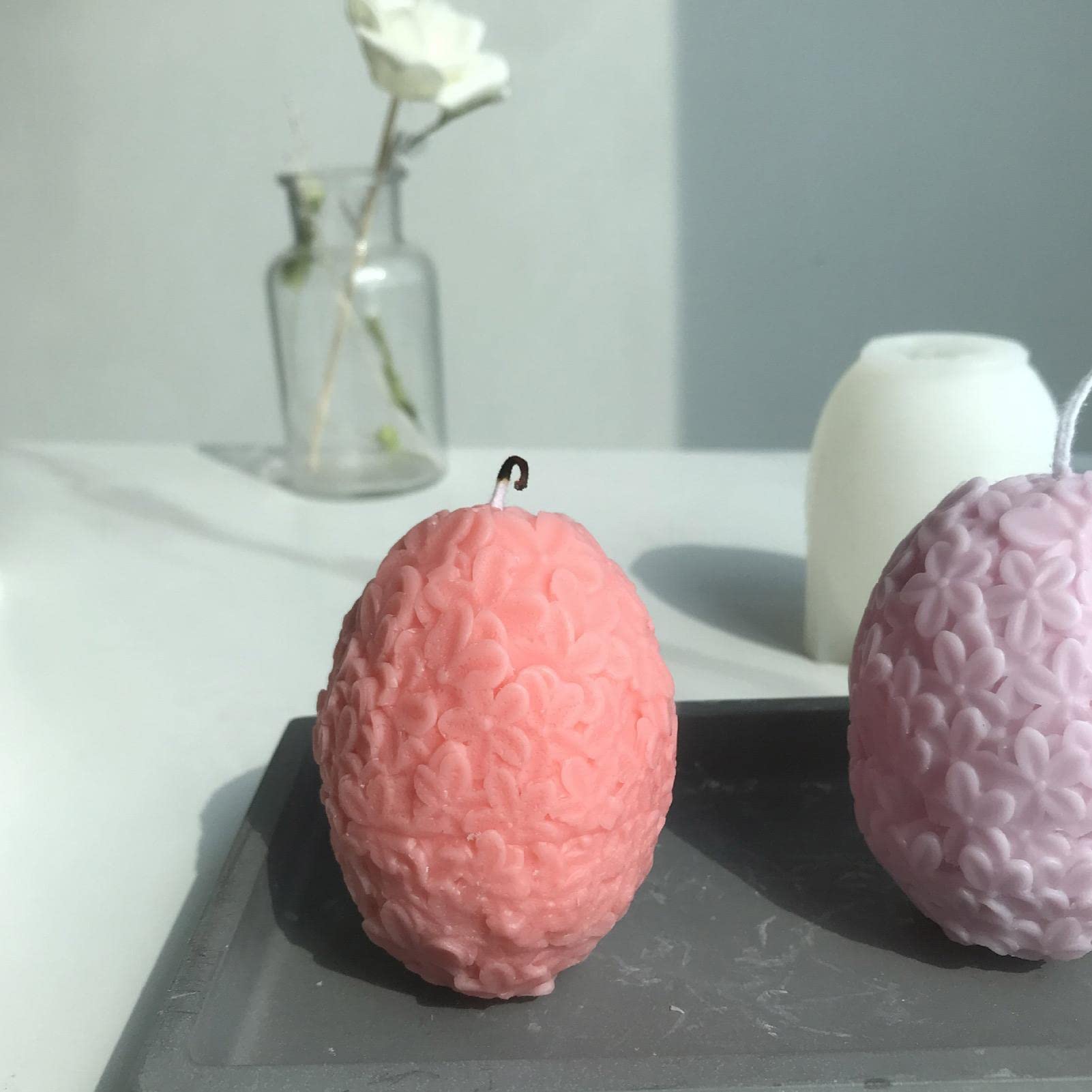 5 moldes de silicona con forma de flor 3D, molde de silicona con forma de flor de bola artesanal, moldes de jabón de silicona, moldes hechos a mano, moldes de jabón que hacen accesorios