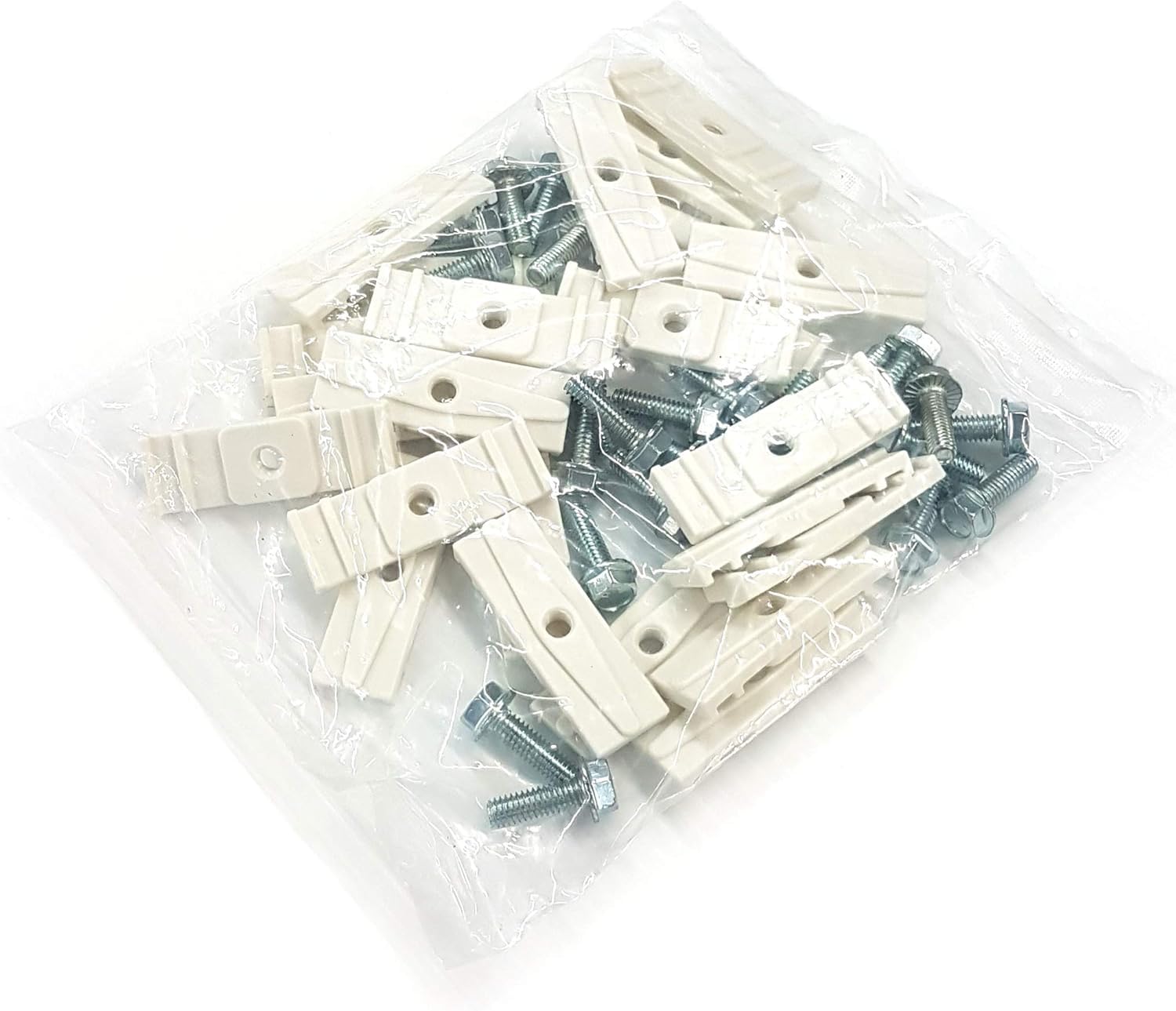 24-Pack Chain Link Fence Sign Brackets - Stainless Steel, Weather-Resistant Mounts