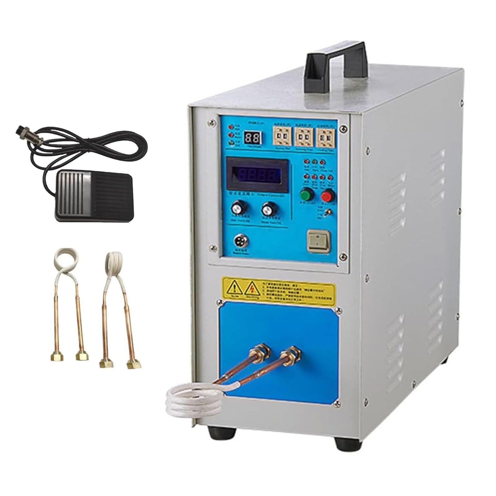 SUYUDD High Frequency Induction Heater Furnace, 30-100khz Powerful Metal Heater for Quenching, Annealing and Precision Heating, 40℃~2000℃ Temperature Range 220v High Melting Copper Pipe Welding