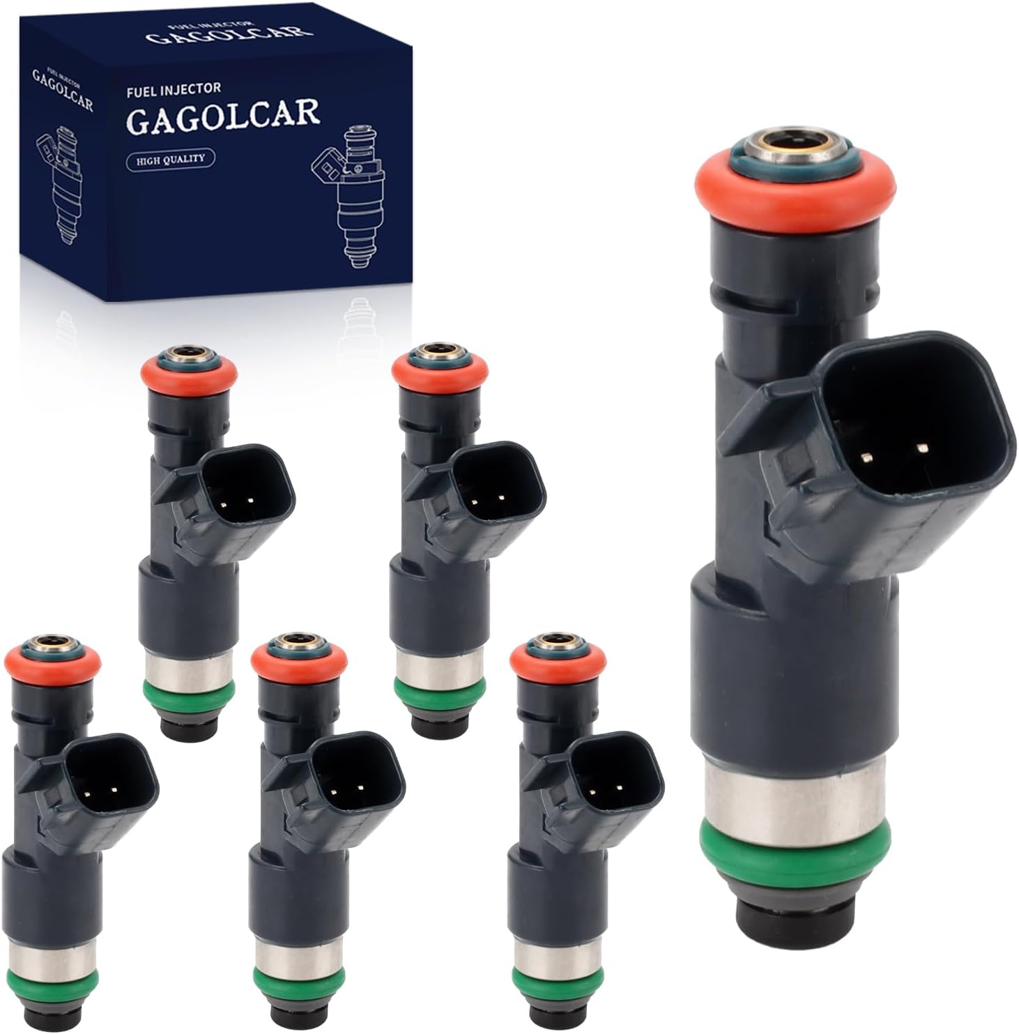6-Pack Fuel Injectors Set | Compatible with Volvo S60 2011-2016 S80 2008-2013 XC60 2010-2013 2015-2016 XC70 2009-2013 3.0L L6| Replaces FJ1095 307775020 297500-0620