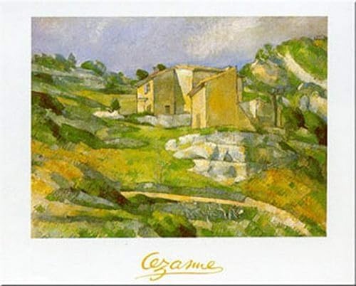 buyartforless Póster artístico de Houses at The Estaque de Paul Cezanne (9.5 x 12 pulgadas)