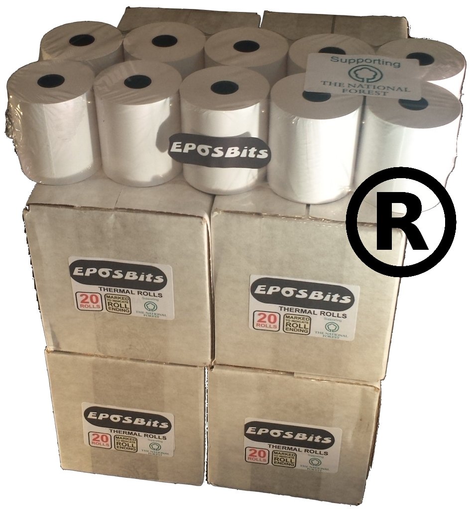 Marque Rouleaux pour s'adapter au Casio Petite Draw Te-m80 Tem80 TE M80 Tem-80 TM80 TM 80 Tm-80 Caisse enregistreuse ? 80 Rouleaux