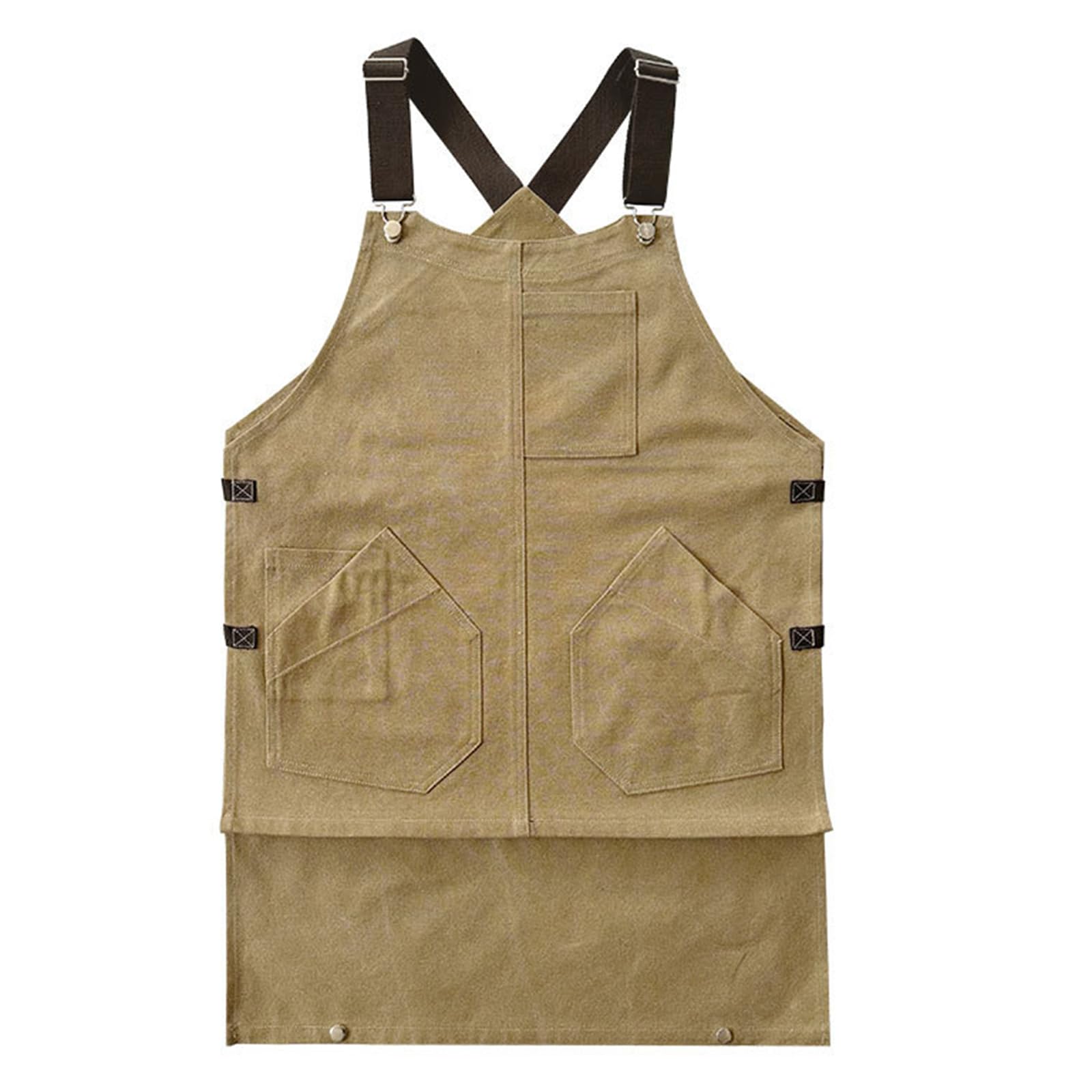 Delantales con bolsillos, Delantal de Lona Multicolor Unisex Dobladillo Plegable. Cocinero ajustable. Trabajo cafés artísticos